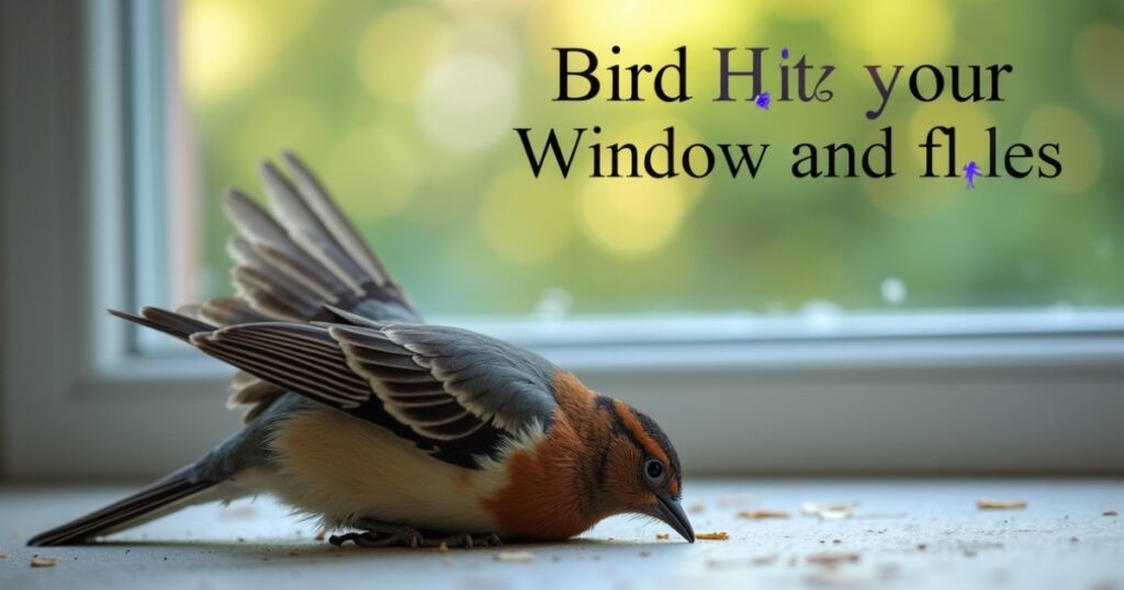 bird keeps flying into window spiritual meaning